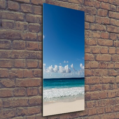 Wall art on glass Tropical beach