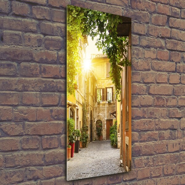 Photo printed on glass Italian streets