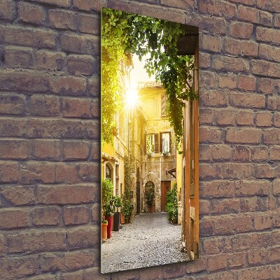 Photo printed on glass Italian streets