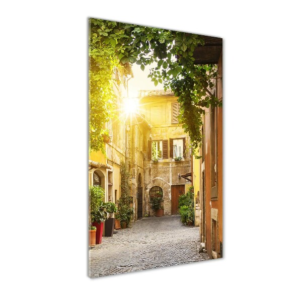 Photo printed on glass Italian streets