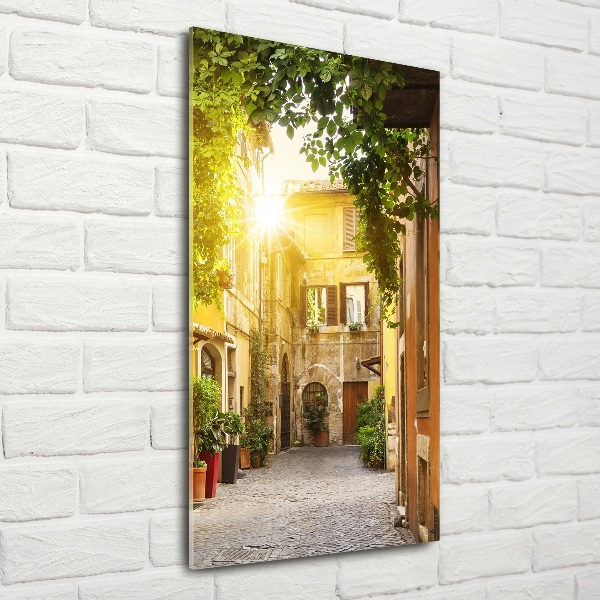 Photo printed on glass Italian streets