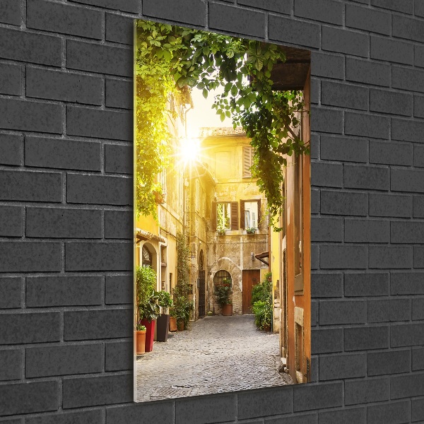 Photo printed on glass Italian streets