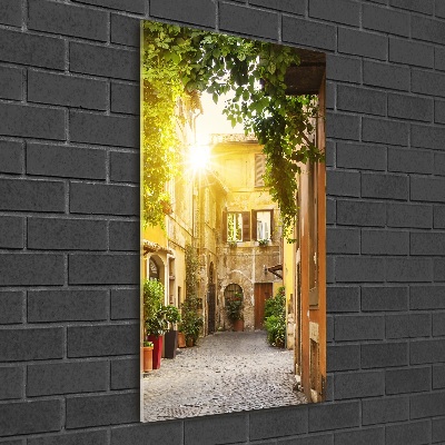 Photo printed on glass Italian streets