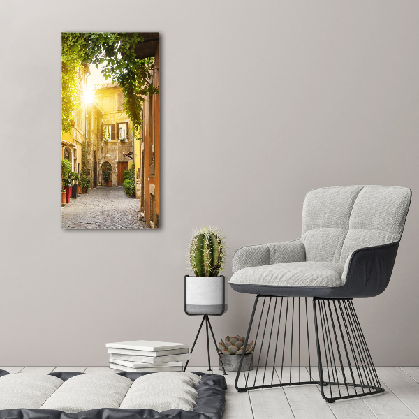 Photo printed on glass Italian streets