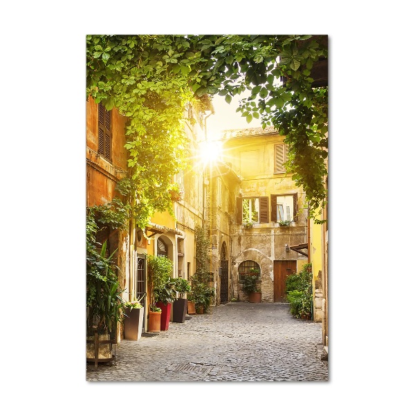 Photo printed on glass Italian streets