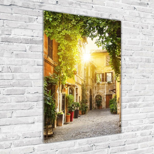 Photo printed on glass Italian streets