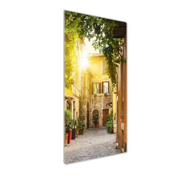 Photo printed on glass Italian streets