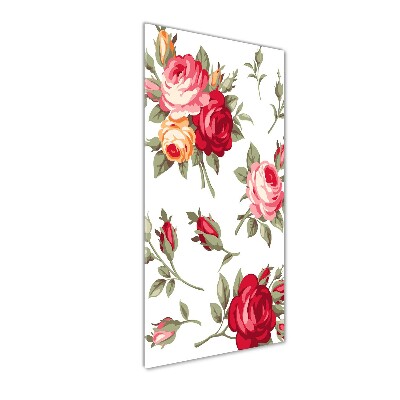 Wall art on glass Wild Rose