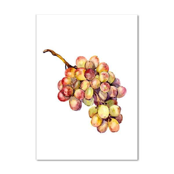 Photo printed on glass Grapes