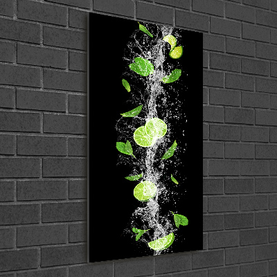 Photo printed on glass Lime