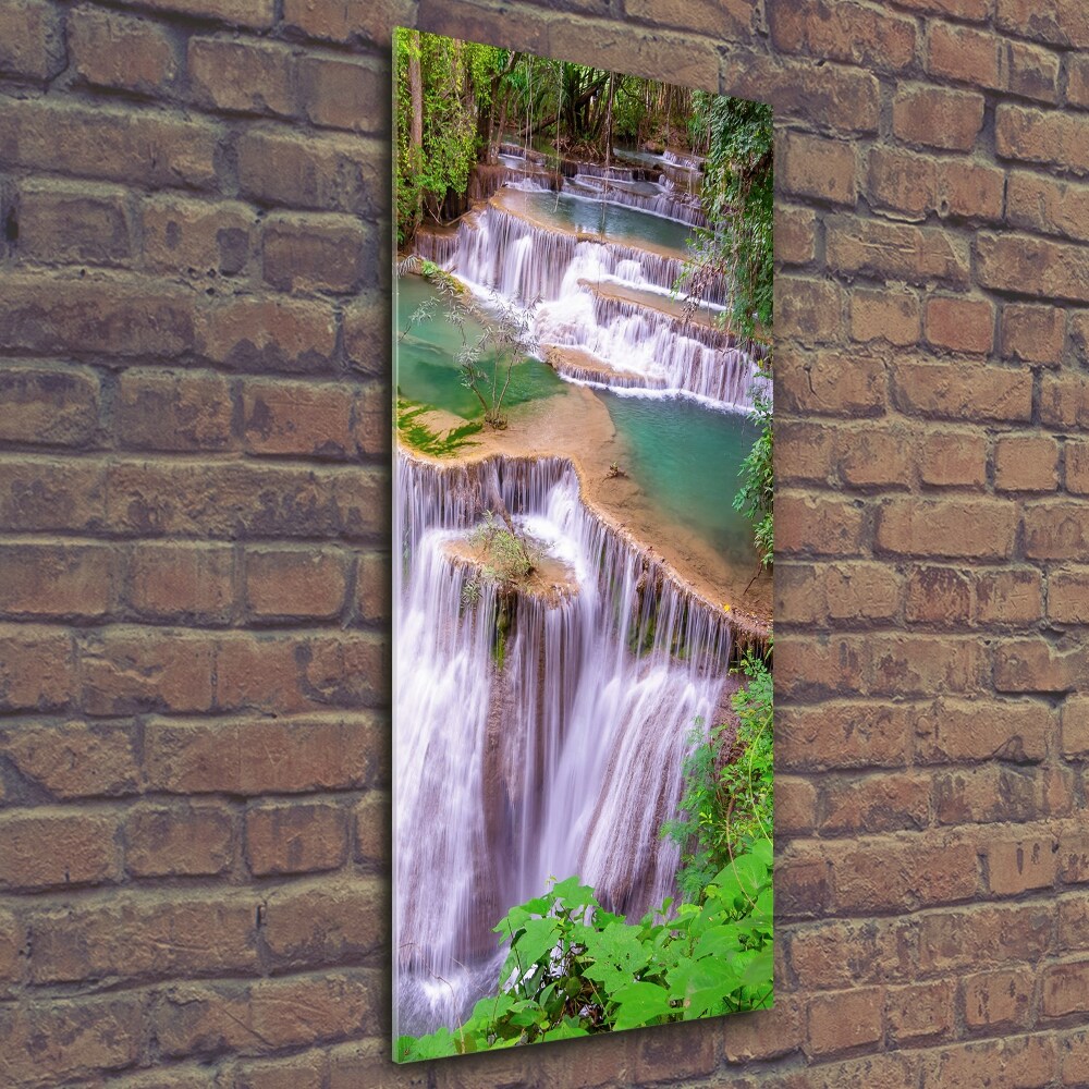 Wall art on glass Waterfall