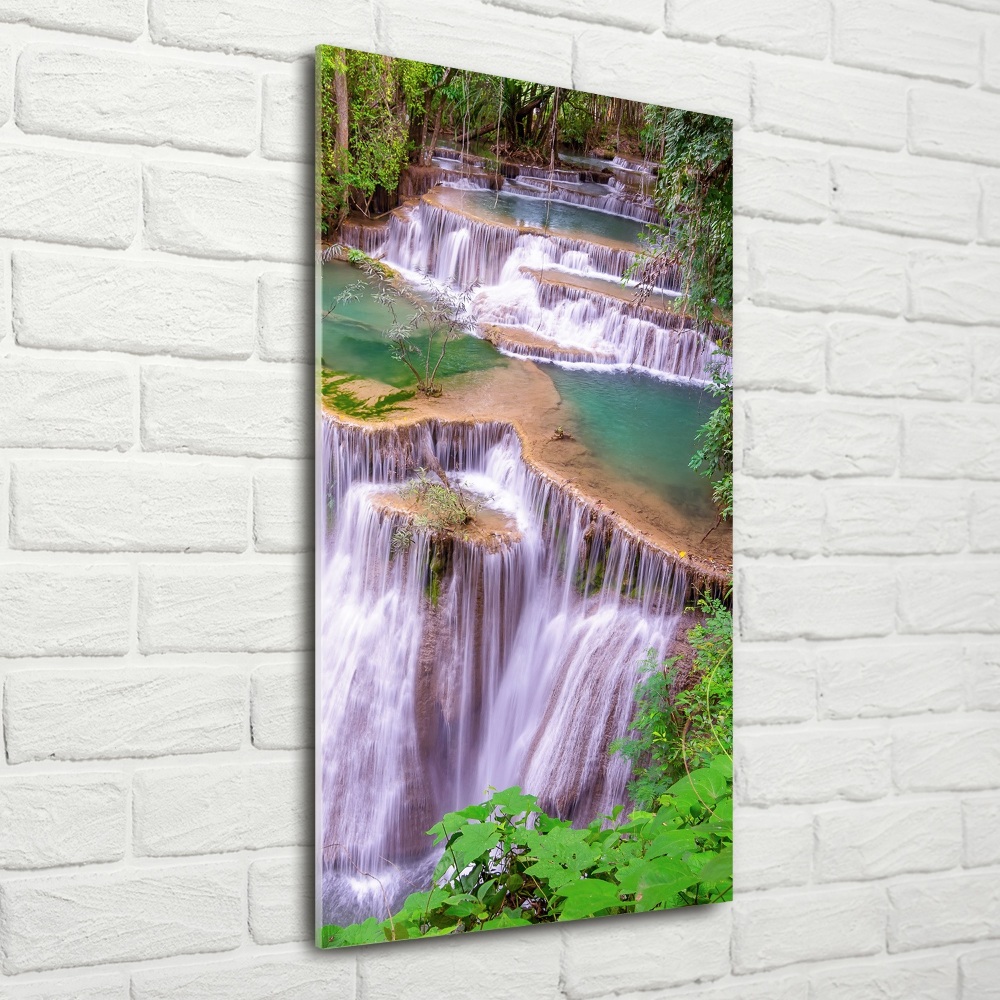 Wall art on glass Waterfall