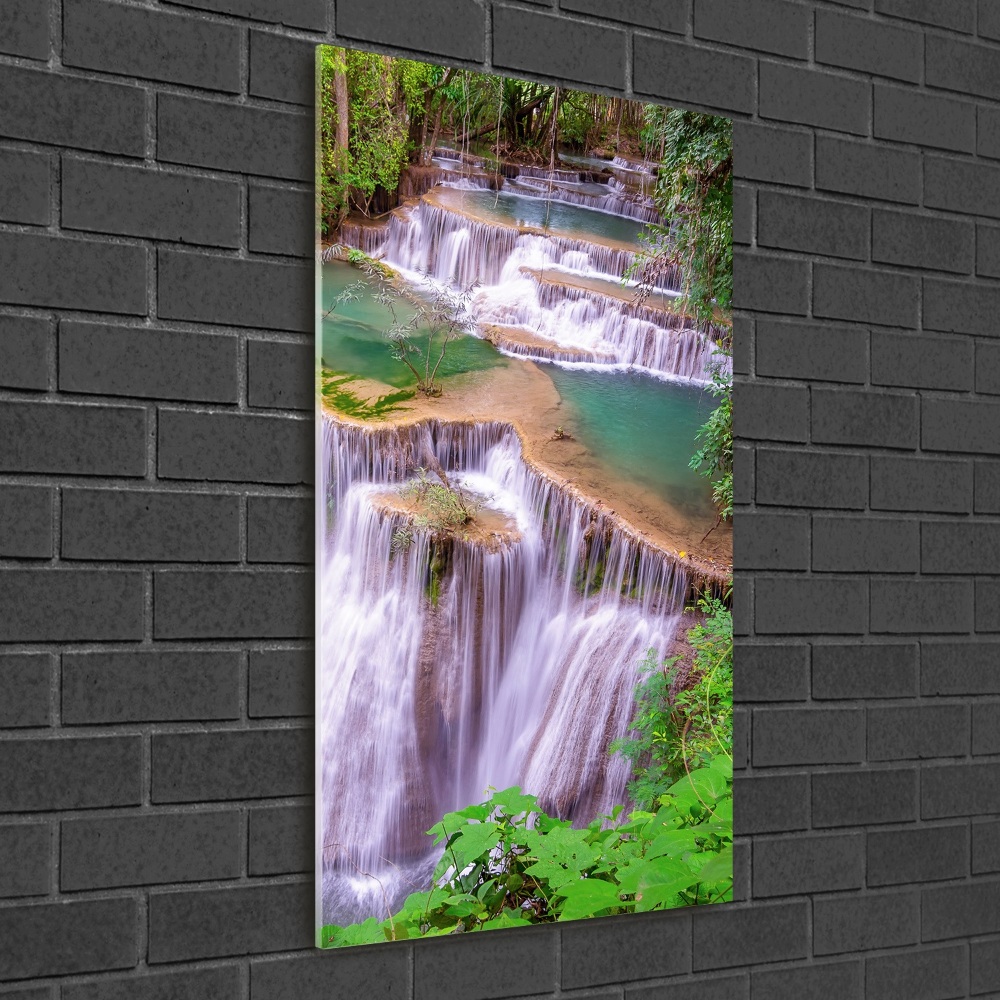 Wall art on glass Waterfall