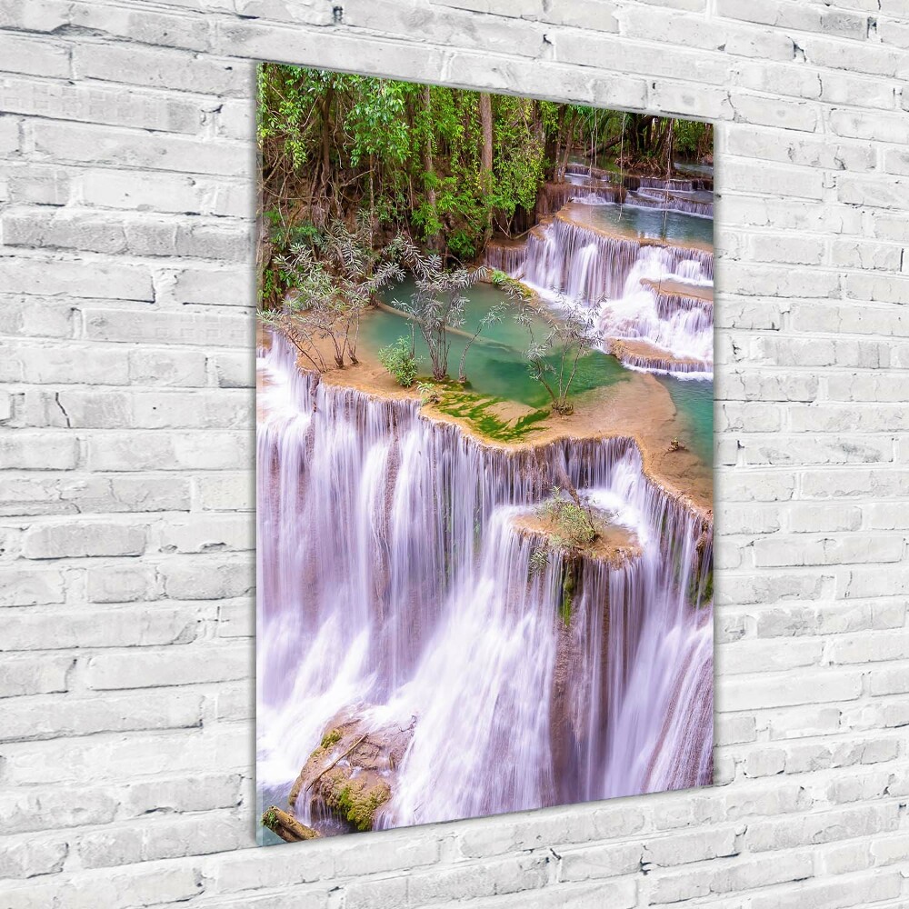 Wall art on glass Waterfall