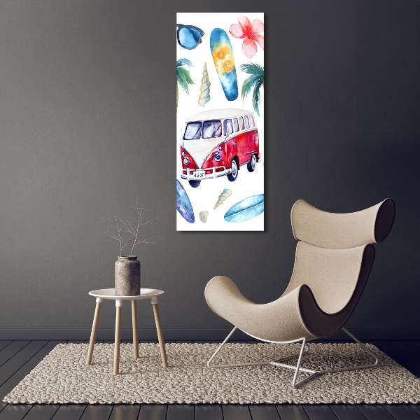 Glass wall art Surfer set