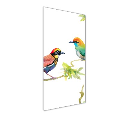 Glass wall art Birds