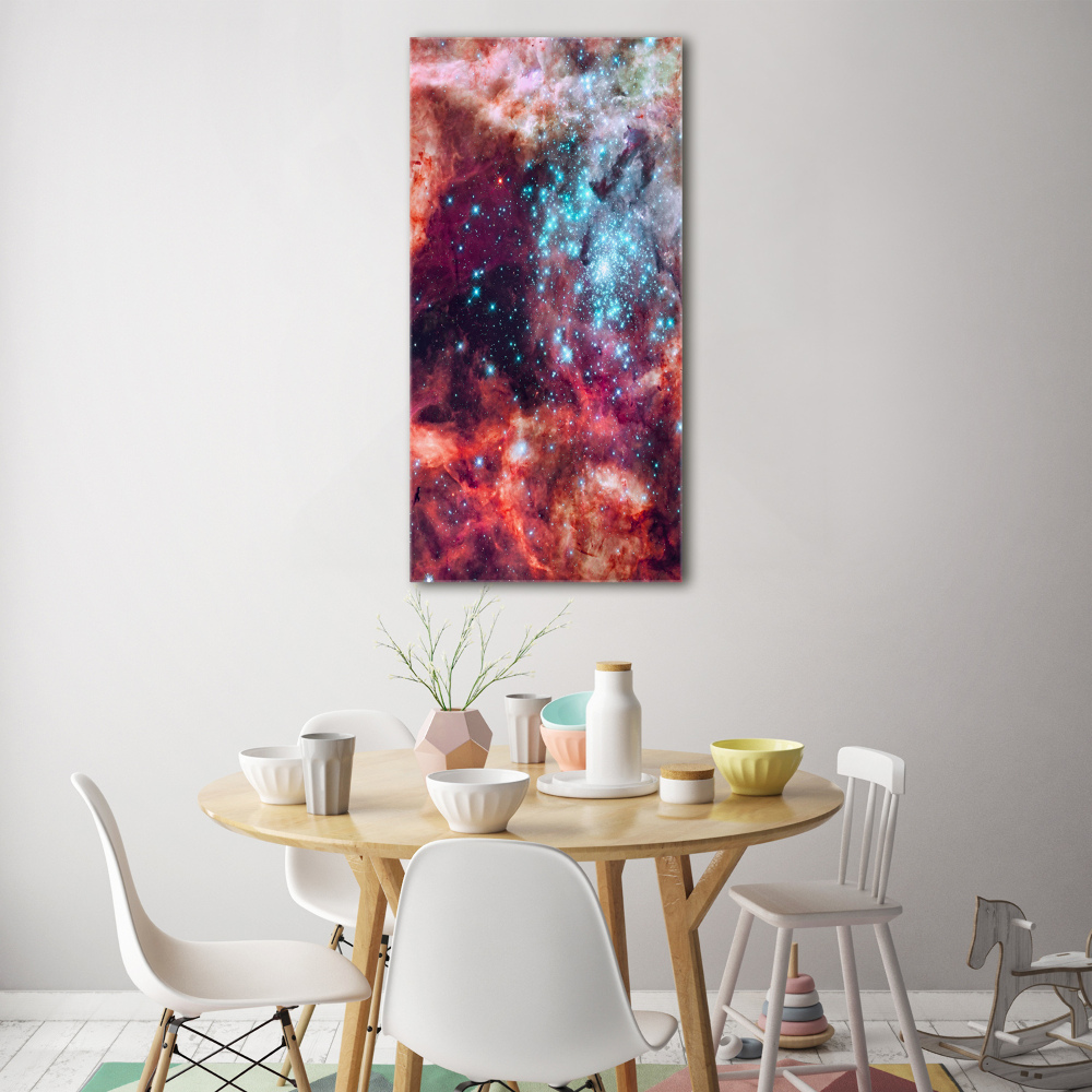 Glass picture wall art Magellan cloud