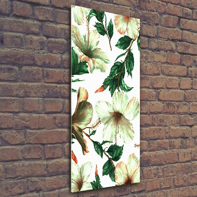 Photo printed on glass Hibiscus