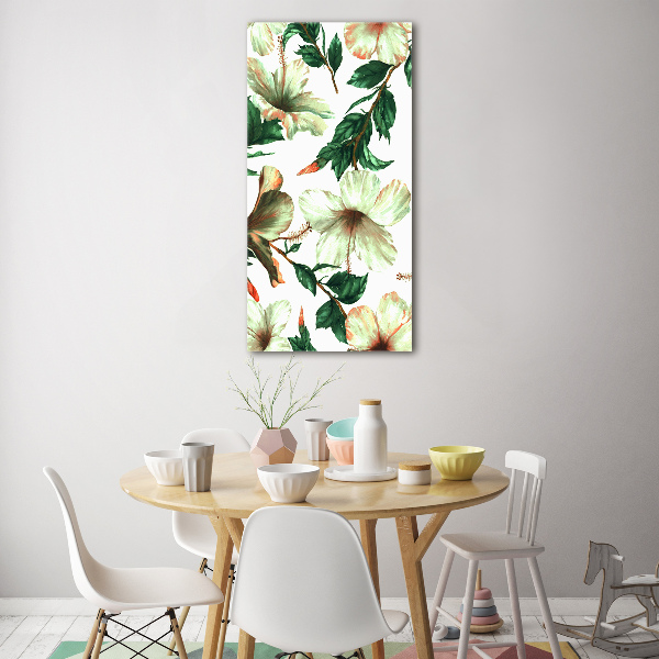 Photo printed on glass Hibiscus