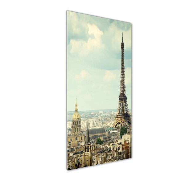 Glass picture wall art Eiffel Paris tower