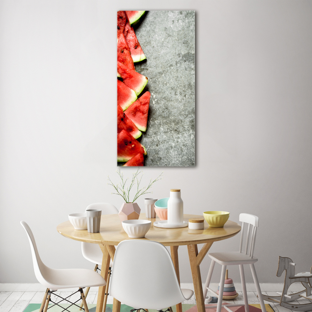 Photo printed on glass Watermelon