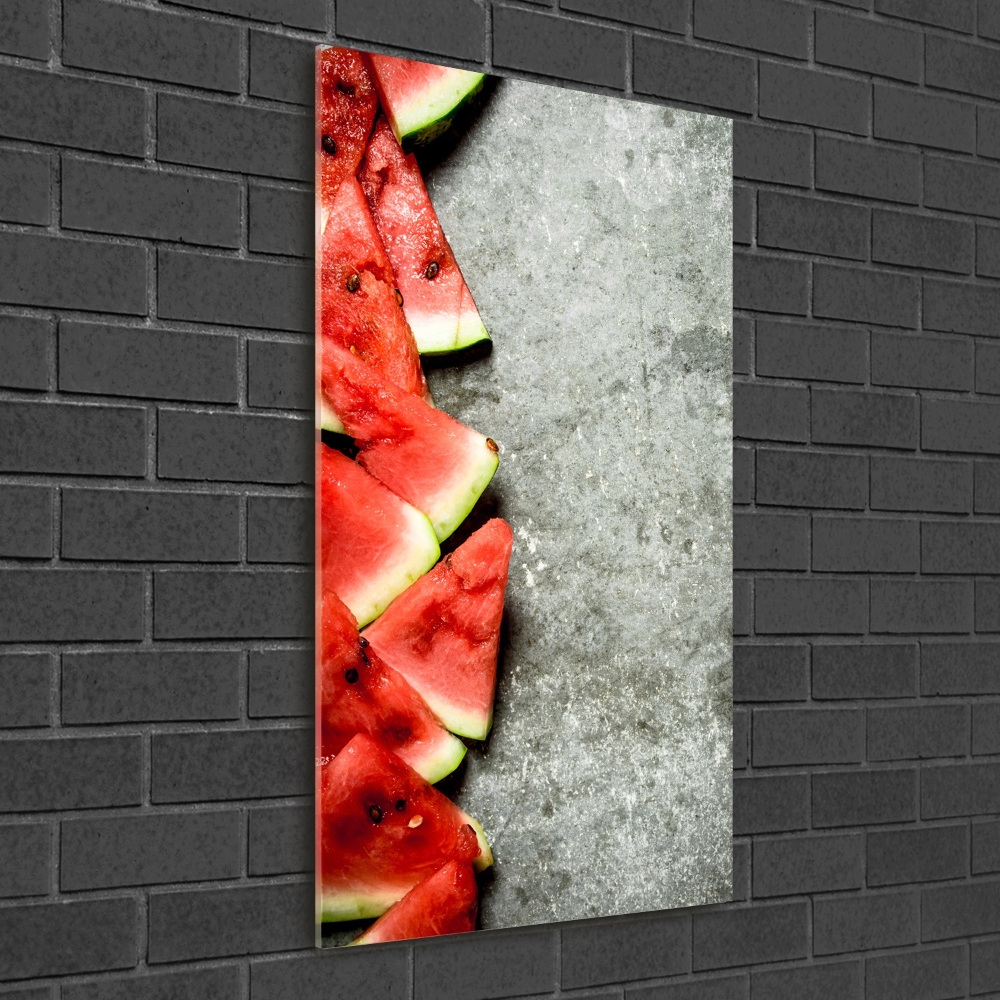 Photo printed on glass Watermelon