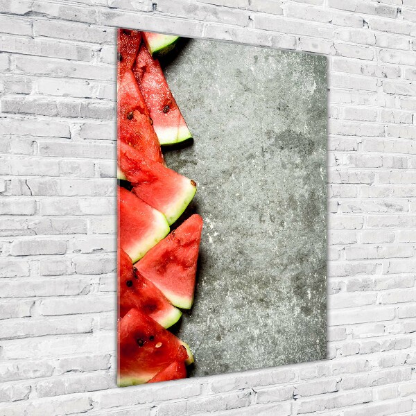 Photo printed on glass Watermelon