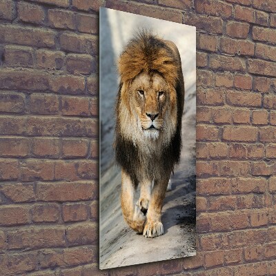 Print on a a glass Lion