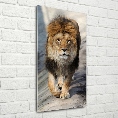 Print on a a glass Lion