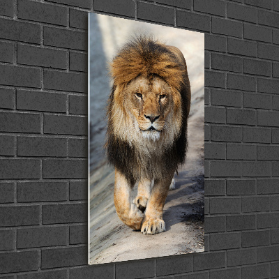 Print on a a glass Lion