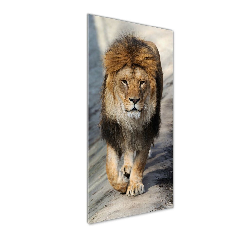 Print on a a glass Lion