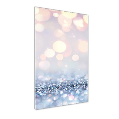 Wall art on glass Shiny background