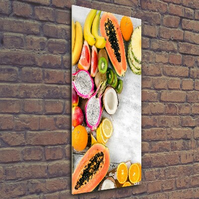 Printed glass wall art Fruit