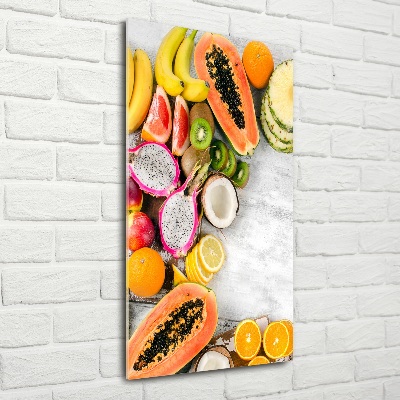 Printed glass wall art Fruit