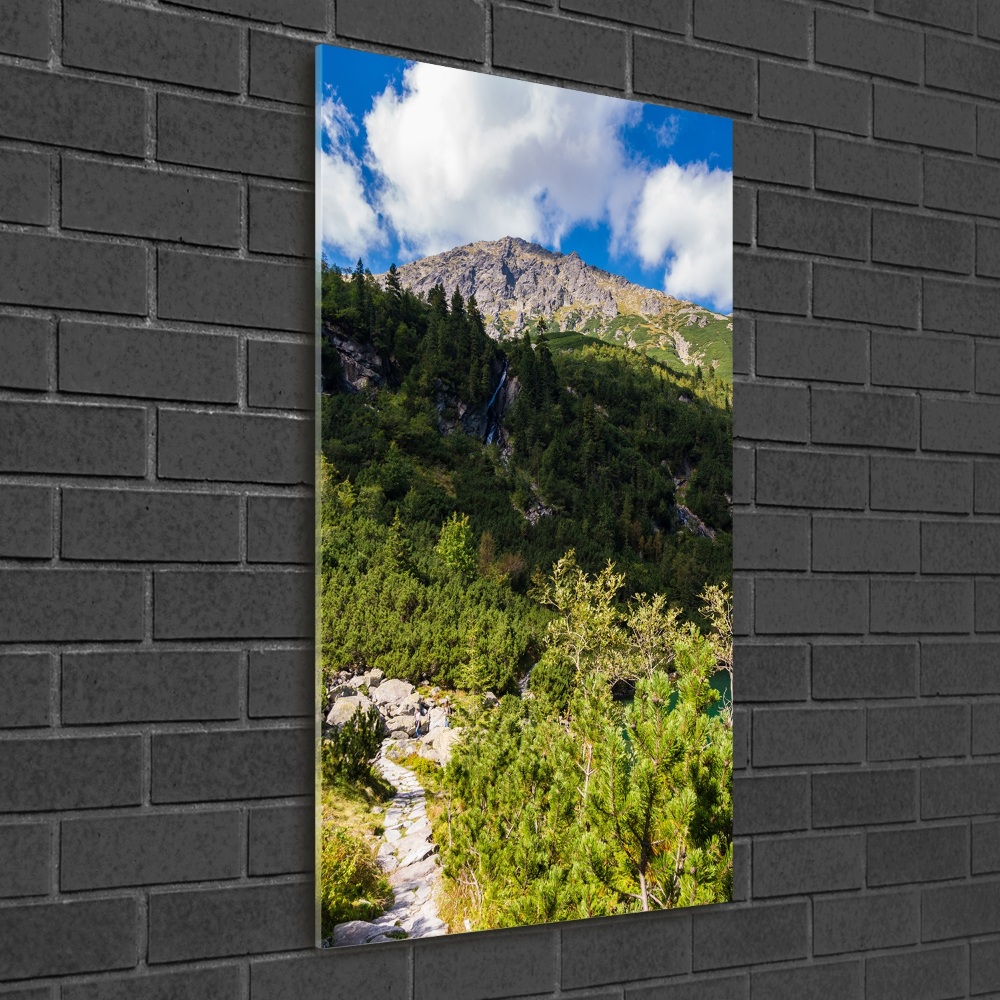 Wall art on glass Morskie Oko Tatry