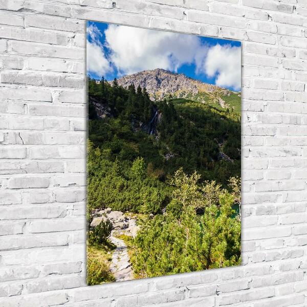 Wall art on glass Morskie Oko Tatry