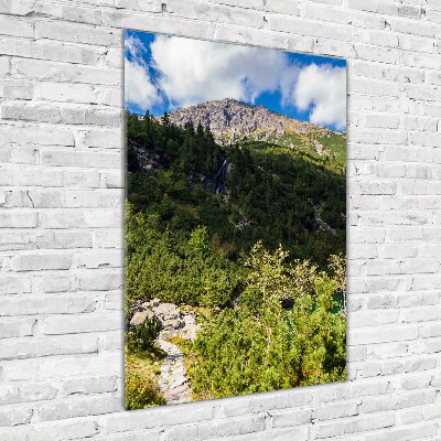 Wall art on glass Morskie Oko Tatry