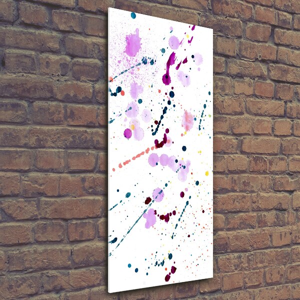 Wall art on glass Colorful spots