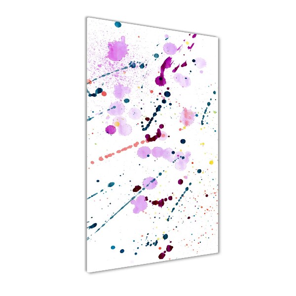 Wall art on glass Colorful spots