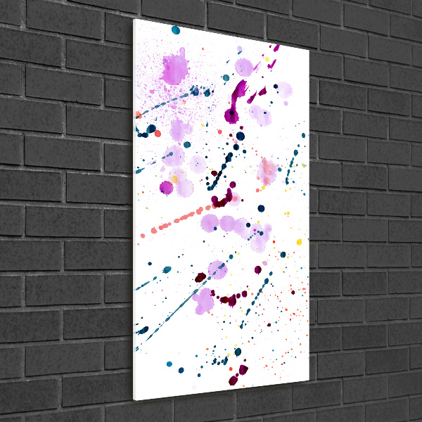 Wall art on glass Colorful spots