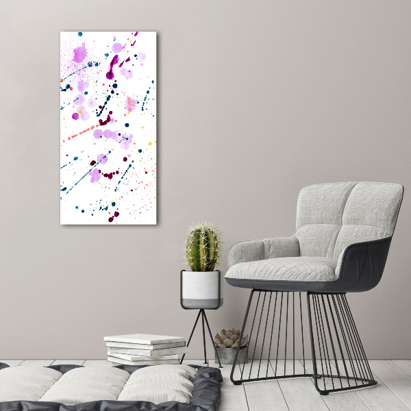 Wall art on glass Colorful spots