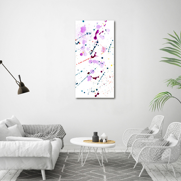 Wall art on glass Colorful spots