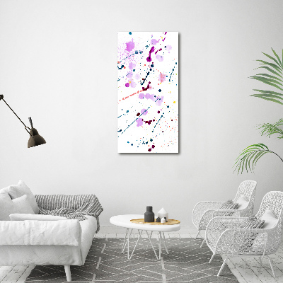 Wall art on glass Colorful spots