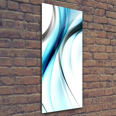 Wall art on glass Wave abstraction