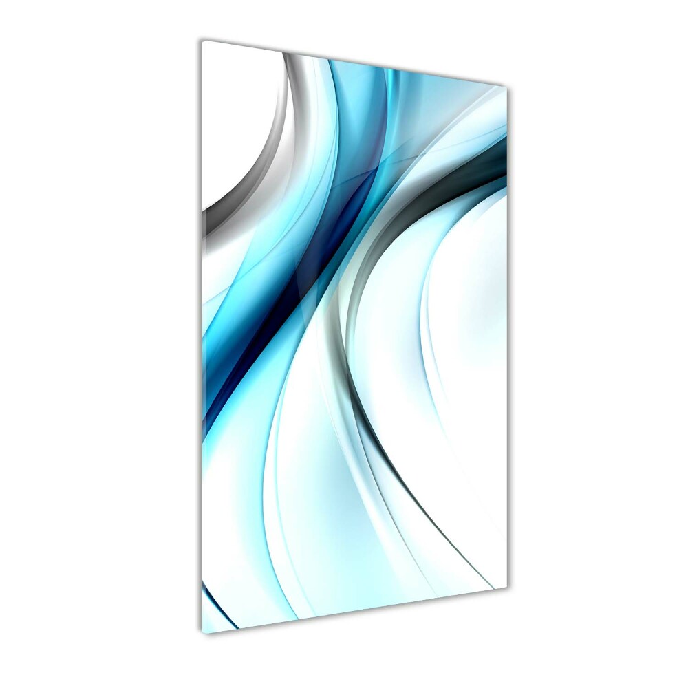 Wall art on glass Wave abstraction