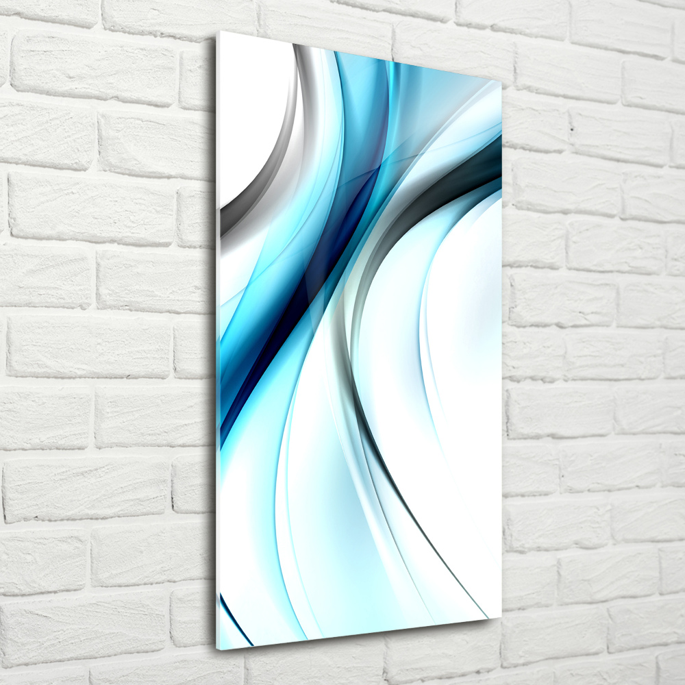 Wall art on glass Wave abstraction