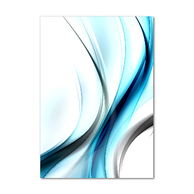 Wall art on glass Wave abstraction