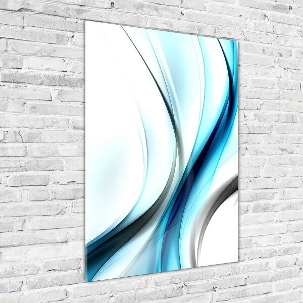 Wall art on glass Wave abstraction