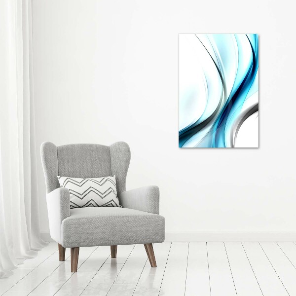 Wall art on glass Wave abstraction