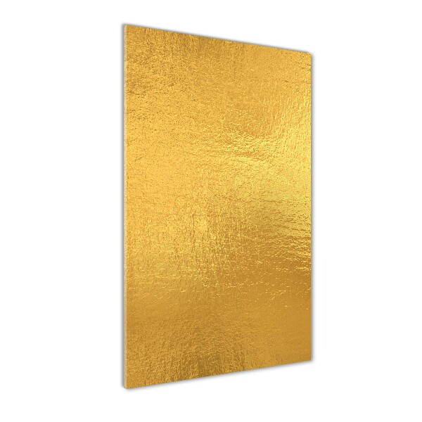 Photo printed on glass Golden foil background